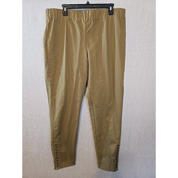 Soft Surroundings Metro Ankle pants Pull on  Elastic Waist Stretch Size XLT - Picture 1 of 16